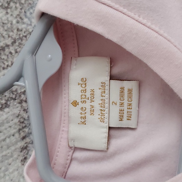 Kate Spade New York Skirt The Rules Toddler Girls Pink Glitter Bag Top Sz2 - Picture 4 of 7